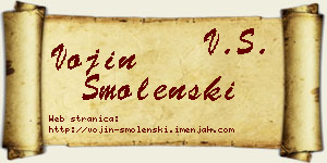 Vojin Smolenski vizit kartica